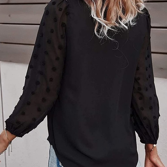 - Womens black boho top - Picture 2 of 2